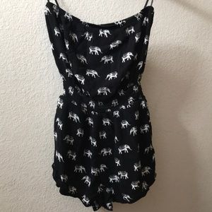 black elephant romper
